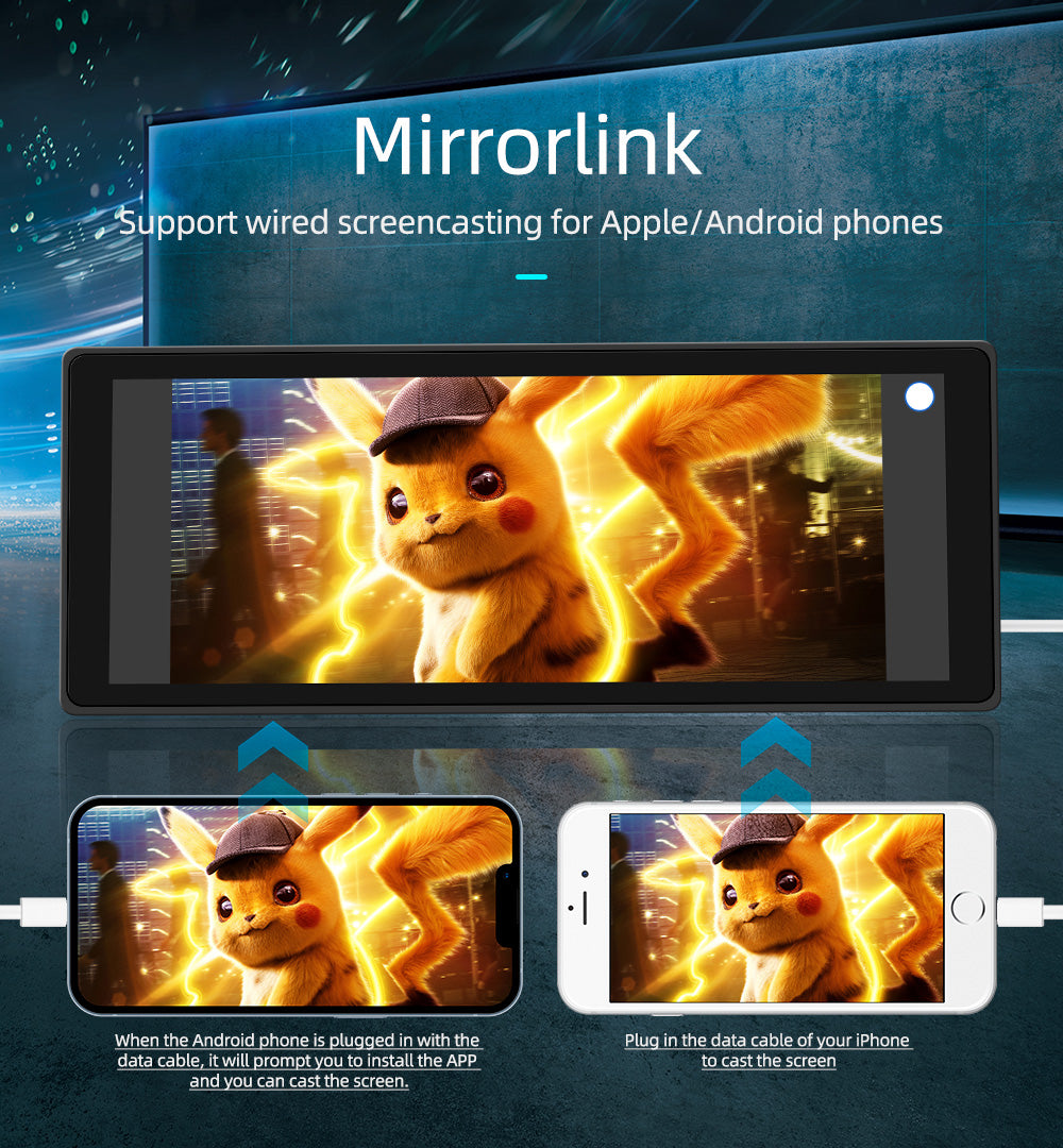 Pantalla inalamabrica Carplay I Android Auto 10,26 pulgadas carplay con Dashcam